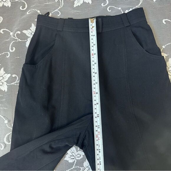 Vintage 80’s Chanel High Waisted Wide Leg Black Trousers - Picture 7 of 16